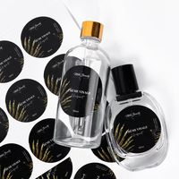 Autocollant transparent personnalisé écologique et durable pour cosmétiques, étiquette en vinyle autocollante imperméable pour huiles essentielles