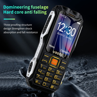 Teléfono móvil 2G para personas mayores, función de teléfono, linterna LED Dual SIM, botón grande, altavoz para exteriores, senderismo, viajes, teléfono móvil