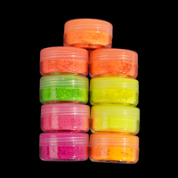Poudre sans formaldéhyde Pigment fluorescent sûr non toxique poudre de néon bricolage artisanat peinture couleurs vives fournitures d'art