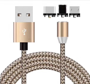 Red 3 en 1usb trenzado magnética usb data <span class=keywords><strong>cable</strong></span> <span class=keywords><strong>de</strong></span> carga magnética - Product Image 1