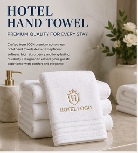Serviette de toilette d'hôtel en coton 100% de haute qualité, unie, douce, très absorbante, personnalisable, vente en gros pour les spas et les centres de villégiature - Product Image 1