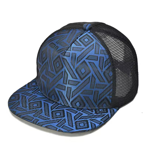 Nouvelles casquettes de golf imprimées unisexe 5 panneaux Hip Hop Pop broderie personnalisée Snapback en maille pour l'extérieur sportives haute qualité vente en gros - Product Image 4