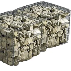 ลวดตาข่าย Gabions เชื่อม Gabion ตะกร้า