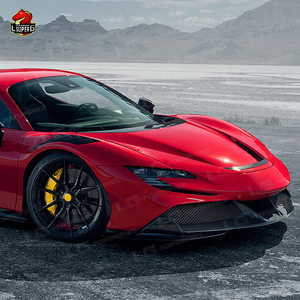 Parti <span class=keywords><strong>Auto</strong></span> di Alta Gamma per <span class=keywords><strong>Ferrari</strong></span> SF90, Upgrade allo Stile N, Labbro Anteriore e Diffusore Posteriore in Fibra di Carbonio Secca, Accessori <span class=keywords><strong>Auto</strong></span> - Product Image 6