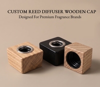 Tapa de madera de roble WeWood Square para difusor de varillas, tapa de cubo de madera para botella de aroma, cierre de fragancia de madera de roble, Vietnam
