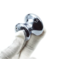 Outil facial artisanal en argent Gua Sha en forme de champignon Terahertz, masseur oculaire en pierre naturelle pour les soins de la peau, la détoxification, le spa et la relaxation