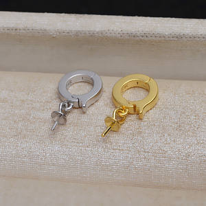 Colgante de Plata de Ley S925 Wenchi con Hebilla de Tarjeta y Perla, Bandeja Vacía para Joyería Hecha a Mano, Modelo 14081 - Product Image 1