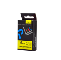 ORISON Casio Kompatibel 9WE Lebar 9mm Hitam di Atas Putih Pita Label Printer Transfer Termal