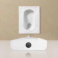 WC à la turque moderne en porcelaine antidérapant de Chaozhou avec abattant à fermeture douce et garantie de 5 ans