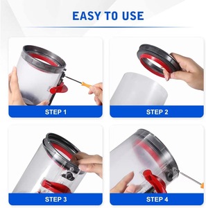Piezas de repuesto para aspiradoras <span class=keywords><strong>Dyson</strong></span> Stick, cubo de basura sellado, filtro HEPA Compatible con V10/V11/V15, accesorios para herramientas de peluquería - Product Image 2