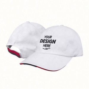 Casquette de baseball non structurée à 6 panneaux, couleur personnalisée beige, avec logo brodé - Product Image 1