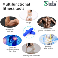 Ensemble d'haltères en silicone écologique Shinho, antidérapants, pour la musculation à domicile, l'entraînement de force et le fitness complet du corps, avec certification EU PPWR REACH