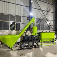 Presse à granulés de bois 15 kW pour sciure de bois avec alimentation automatique par vis, production de 300 kg/h, machine à briquettes de biomasse