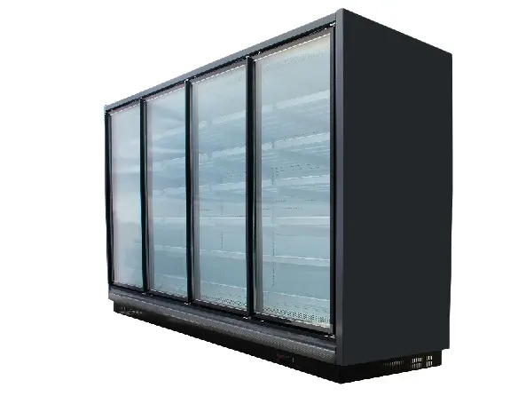 Congélateur de boisson de porte en verre droite d'effet d'affichage énorme de réfrigérateur commercial