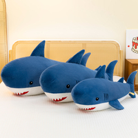 Vente en gros OEM ODM – Nouveaux jouets en peluche requin créatifs, oreillers en peluche super doux et mignons, jouets en peluche requin géants avec logo personnalisé
