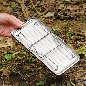 <strong>Camping</strong> Titanium <strong>BBQ</strong> Grill Table Ultralight Mini Table for <strong>Camping</strong> Hiking Picnic Barbecue Korean <strong>Bbq</strong> Grill Table - Product Image 4