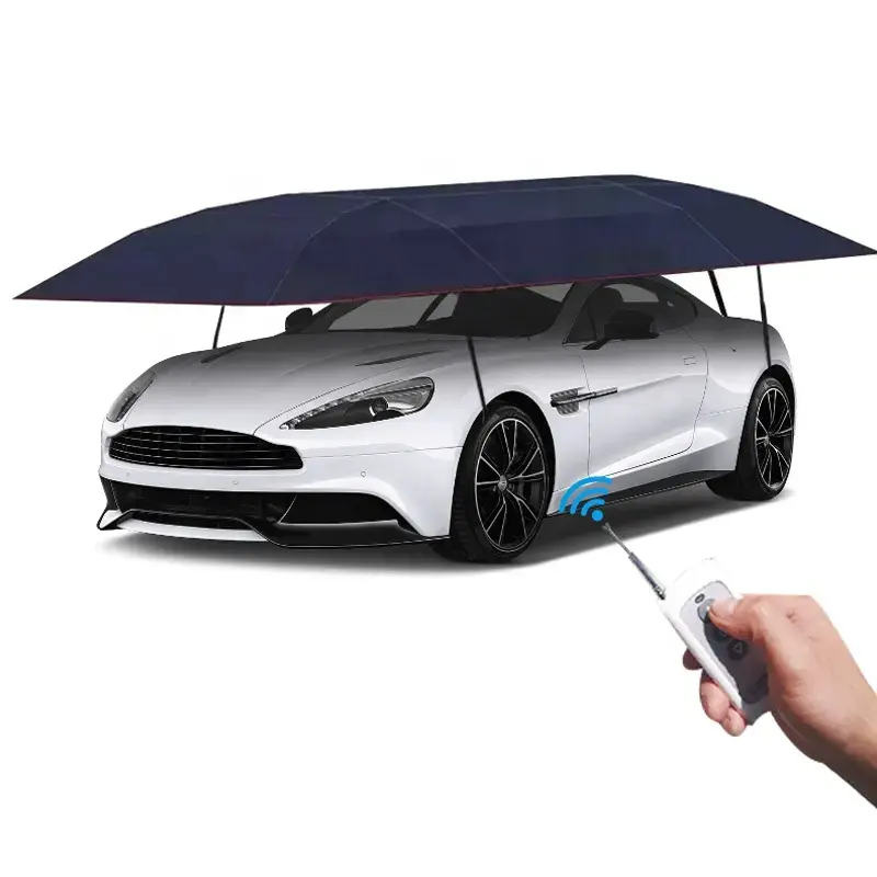 4.6 4.8m 5.2m telecomando completamente automatico per auto all'aperto tenda per auto ombrello parasole per auto copertura per auto all'aperto