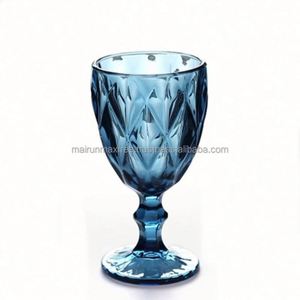 Verre à vin transparent personnalisé rose et bleu, style américain classique, double paroi, 320ml/350ml, vente en gros - Product Image 3