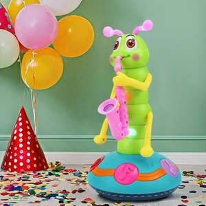 Giocattolo Elettrico a Forma di Bruco Sassofono per Neonati, Altalena Sensoriale con Musica, Giocattolo Cantante in Plastica per Bambini - Product Image 4