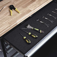 Coffre à outils de garage robuste en acier inoxydable de 48 pouces à 7 tiroirs sur roulettes avec prise de courant, armoire de rangement personnalisable OEM