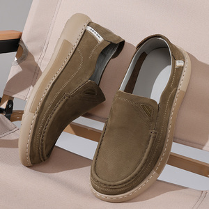Chaussures pour hommes 2026 Nouvelle Collection Mocassins décontractés respirants en cuir pleine fleur véritable à enfiler pour le bureau, les affaires et le quotidien - Product Image 4