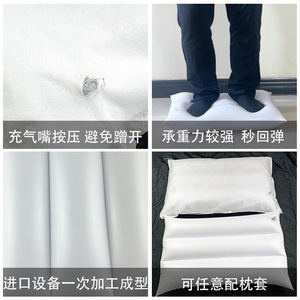 Hospital-grade white inflatable <b>pillow</b>, portable white air <b>pillow</b>, travel nap <b>pillow</b>, bolster <b>pillow</b>, can be used as a leg - Product Image 4