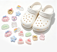 Breloques de chaussures en métal personnalisables Ours Arc-en-ciel, accessoires décoratifs pour enfants avec impression UV, écologiques