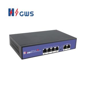 ODM OEM IEEE802.3af/at 10/100Mbps Switch PoE+ Inteligente con IA de 4 Puertos PoE y 2 Puertos Uplink RJ45 para CCTV Serie NVR - Product Image 3