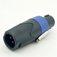 Adaptador XLR de 4 Pines NL4FX al por Mayor, Conector Macho y Hembra para Cable de Audio, Speakon Powercon para Conexión de Aplicaciones de Alimentación