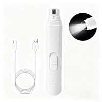 Lime à ongles électrique pour chiens et chats avec lumière LED, faible bruit, meule diamantée – Outil de façonnage des griffes pour la coupe des ongles des animaux de compagnie