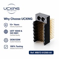 Conector de Placa MB072, 72 Pines, 180 Grados, Tipo Ojo de Pez, Macho, Paso de 2mm, para Señales de Alimentación en PCB Automotrices