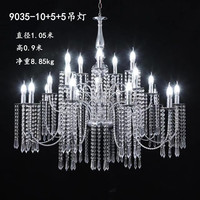 Nouvelle Arrivée Élégante : Lustre en Cristal Doré/Argenté pour Salle de Mariage, Luminaire de Plafond Électroplaqué, Rideaux Lumineux Perlés