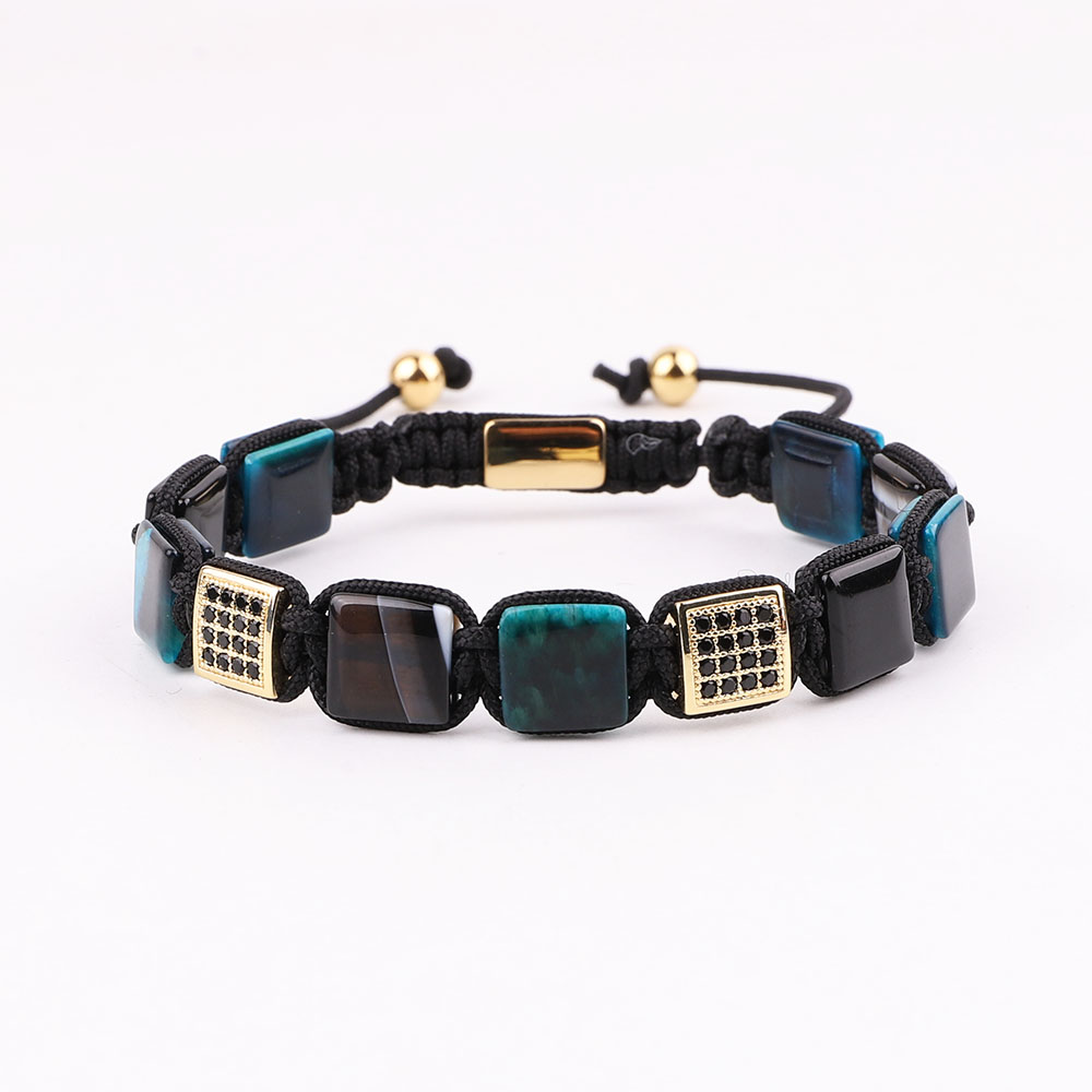 Black agate blue tiger eye