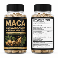 OEM Marque privée Maca Ginseng Capsules Amélioration Vitamine Herbes Nutrition Soins de santé