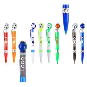 Rotating Football and Basketball Design Trendy Decompression Earth Ballpoint Pen Plastic Business Advertising Stationery Gift - Product Image 3