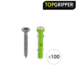 Topgripper Tappi a Cubo Bimaterici con Viti Ø 8 mm. 100 Pezzi - Product Image 2