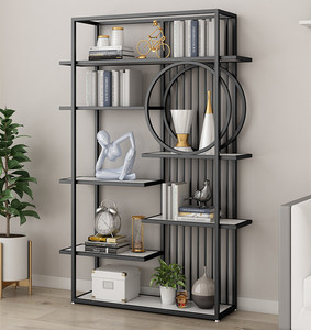 Creative Nordic Metal Bookshelf Display Racks Bookshelf Living Room <strong>Shelves</strong> Gold Bookcases - Product Image 4