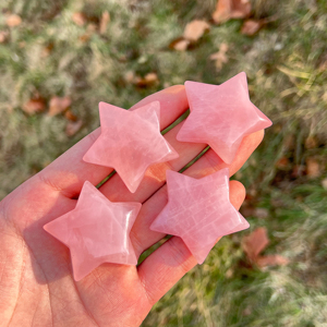 Quarzo <span class=keywords><strong>Rosa</strong></span> Naturale All'Ingrosso, Intaglio a <span class=keywords><strong>Stella</strong></span>, <span class=keywords><strong>Pietra</strong></span> dell'Amore Lucidata, Pentagramma per la Guarigione - Product Image 2