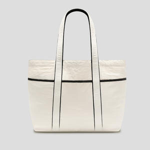 Bolsa de Compras Impermeable para Mujer, de Nailon, con Múltiples Bolsillos, Cierre Abierto, Diseño de Caramelos, Bordado de Poliéster, para Uso Diario - Product Image 4