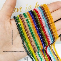 Perles plates facettées en cristal artificiel, couleur Noël, pour accessoires de cheveux, sacs, chaussures, vêtements et confection de vêtements
