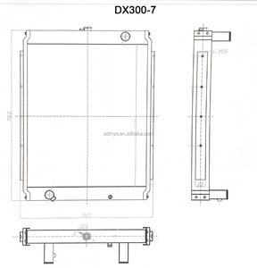 <span class=keywords><strong>Doosan</strong></span> Daewoo Generador Radiador DP222LA 750KW Excavadora DX360 DX380 440211-00788A Radiador de aceite - Product Image 1