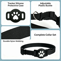 Traceur GPS intelligent pour animaux de compagnie, étanche, anti-perte, localisateur en plastique pour chiens et chats, dispositif de suivi en temps réel, batterie 12 mois