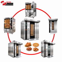 Four rotatif à chariot 5, 10, 15 plateaux pour pain, baguette, croissant, pain au levain, cuisson vapeur – Équipement de boulangerie complet certifié CE ETL
