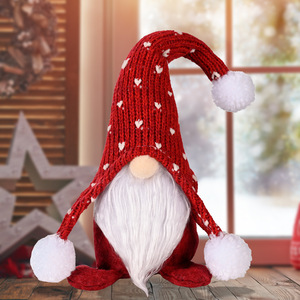 LINGKAI Knitted Christmas Gnome Plush <b>Doll</b> Pom Pom Faceless Santa Gnomes Xmas Table Ornament Home Decor - Product Image 6