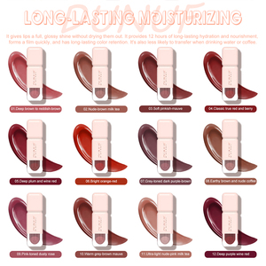 ลิปกลอสธรรมชาติสีสวยสดใส วีแกน รับผลิตแบรนด์ส่วนตัว น่ารัก ติดทนนาน บำรุงริมฝีปากให้ชุ่มชื้น ขนาดมินิ - Product Image 5