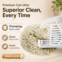 Pasir Kucing Tofu Premium 5kg, Alami dari Kedelai, Cepat Menggumpal, Mengontrol Bau, Grosir Pabrik, OEM, ODM