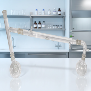 Aparato de Destilación por Vapor de Borosilicato, Juego de Destilación de Vidrio Transparente para Laboratorio con Condensador, Cabezal Fraccionador y Receptor OEM - Product Image 2
