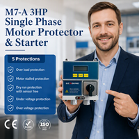Pelindung Motor Starter Fasa Tunggal M7-A 3HP |   Kotak Kontrol Pompa Submersible Sumur Dalam ABS OEM Cina