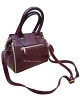 Sac à main en cuir véritable de motif crocodile et grain imperméable marron chocolat pour femmes-personnalisé pour les grossistes