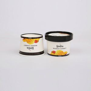 ice cream tub size icecream container with plastic lid